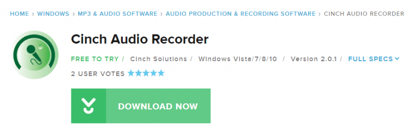 Cinch Audio Recorder