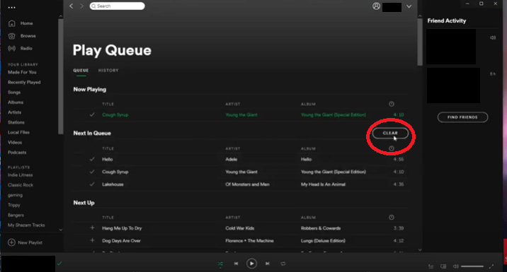 Clique no botão Limpar