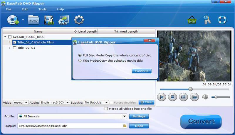 Easefab DVD-Ripper