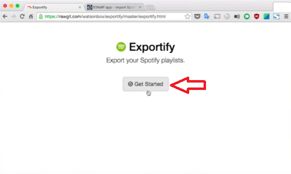 Go To The Exportify Playlist To Transfer Spotify Playlist to Apple Music