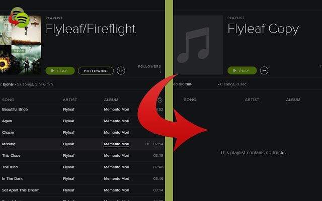 Spotify Samspelande spellista