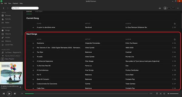 Reveja o seu Spotify lista