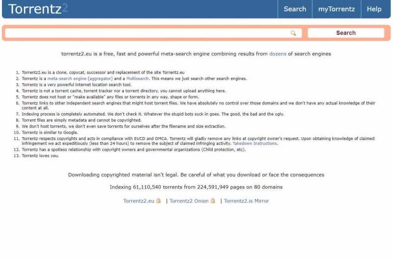 Torrentz2-een extratorrent-alternatief