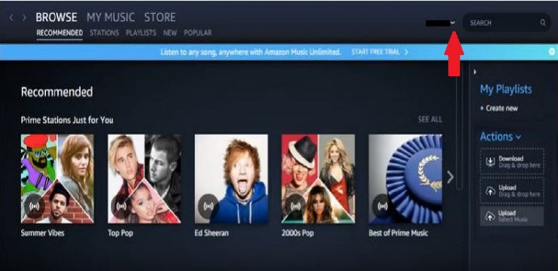 Transferir canciones a Amazon Music