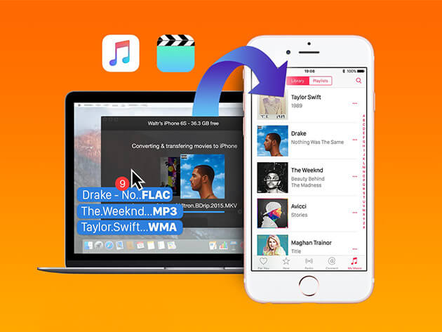 傳輸 MP3 檔案到您的 iPhone