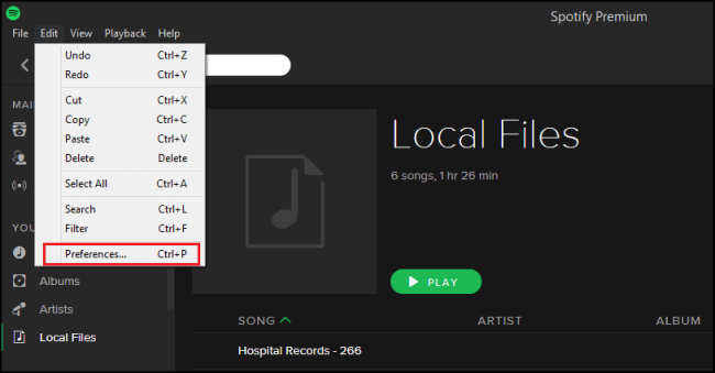 Lokale Musik hochladen auf Spotify