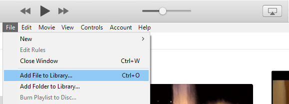 Adding Files to iTunes Library
