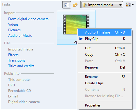 Edit MP3 on Windows 10 with Windows Movie Maker