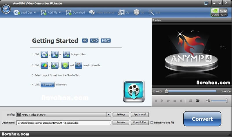Anymp4 Video Converter Ultimate