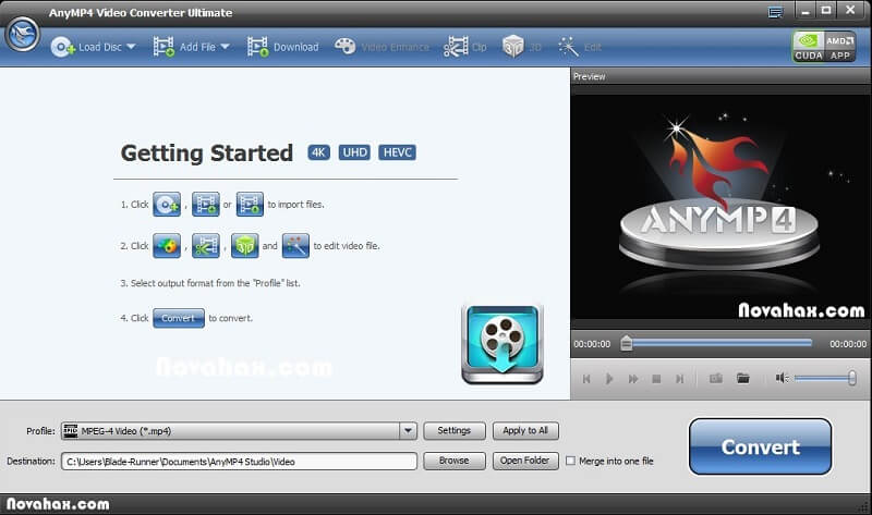 Anymp4 Video Converter Окончательный