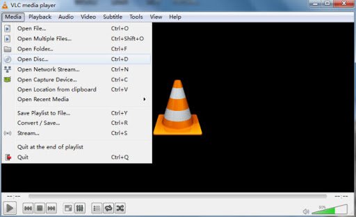 Выберите DVD-привод для записи DVD с помощью VLC Media Player