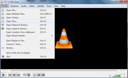 Escolha a unidade de DVD para gravar DVD com o VLC Media Player