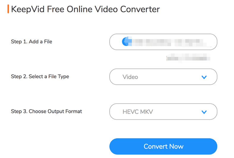 Converta SD para HD no conversor de vídeo on-line KeepVid