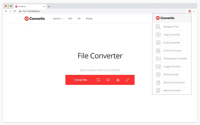 Utilisez Convertio pour convertir M4V en GIF