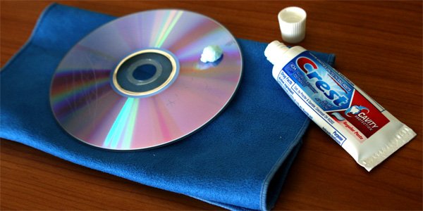 Repair Scratched DVD With Toothpaste