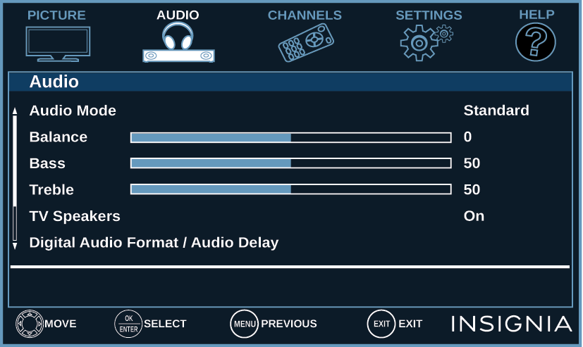 Configuracion de audio