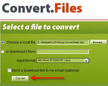 Konvertieren von Dateien