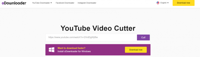 Verwenden Sie oDownloader, um Audio von YouTube zu schneiden