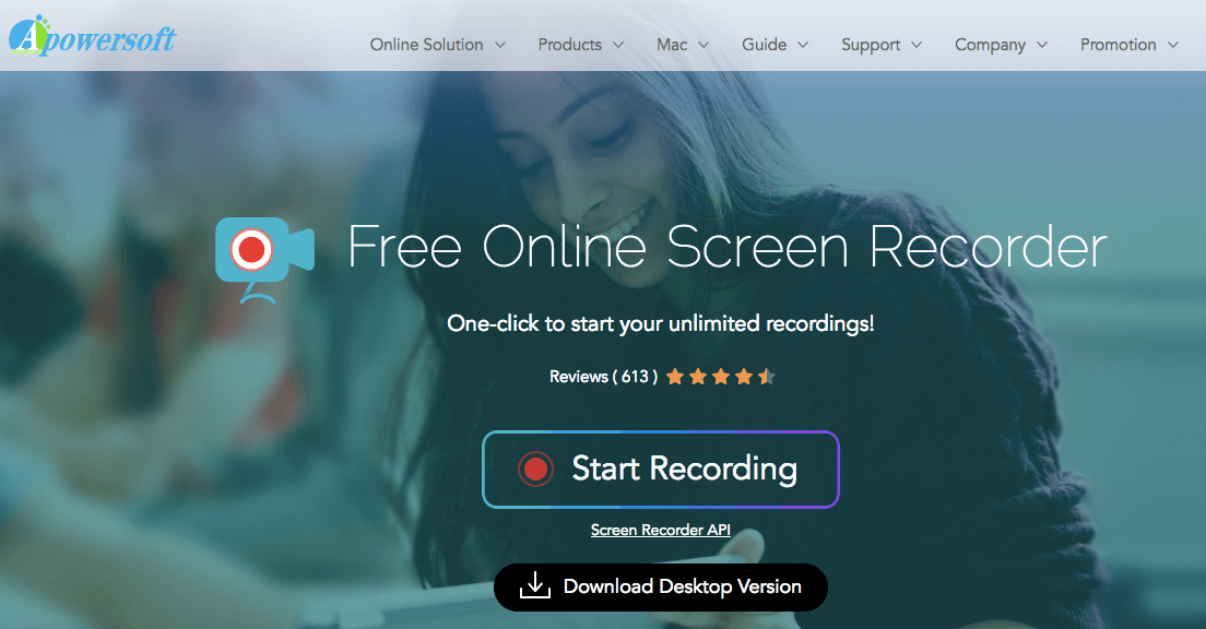 Apowersoft Free Online Audio Recorder — запись звука одним нажатием