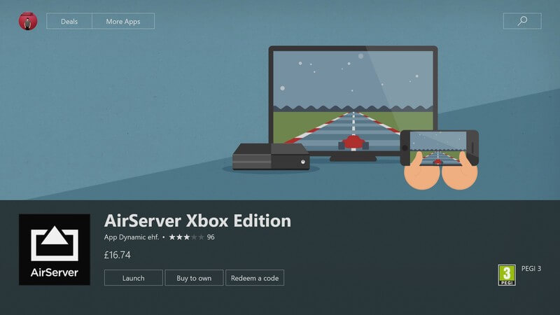 Настройте Airserver на Xbox One