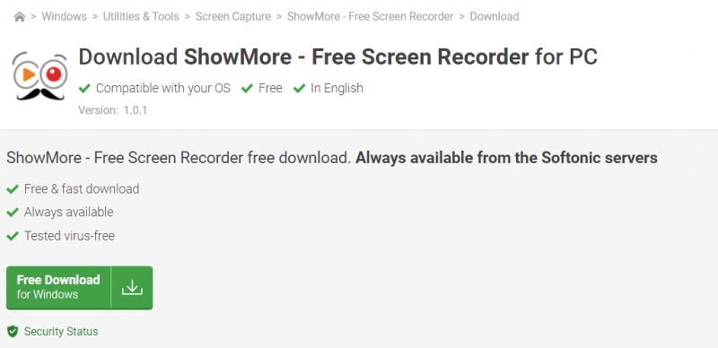 Installeer Showmore Recorder om Reddit-video's te downloaden