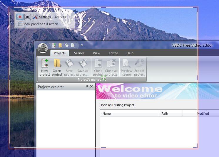 Enregistreur d'écran gratuit VSDC - Enregistreur d'écran sans filigrane