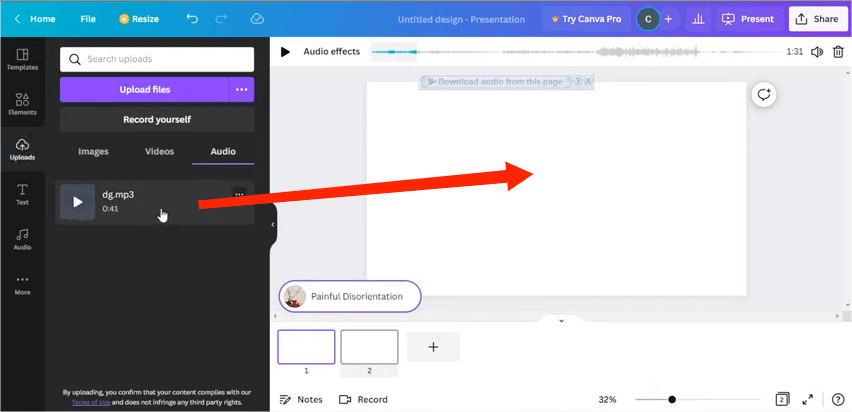 Add YouTube Music To Canva