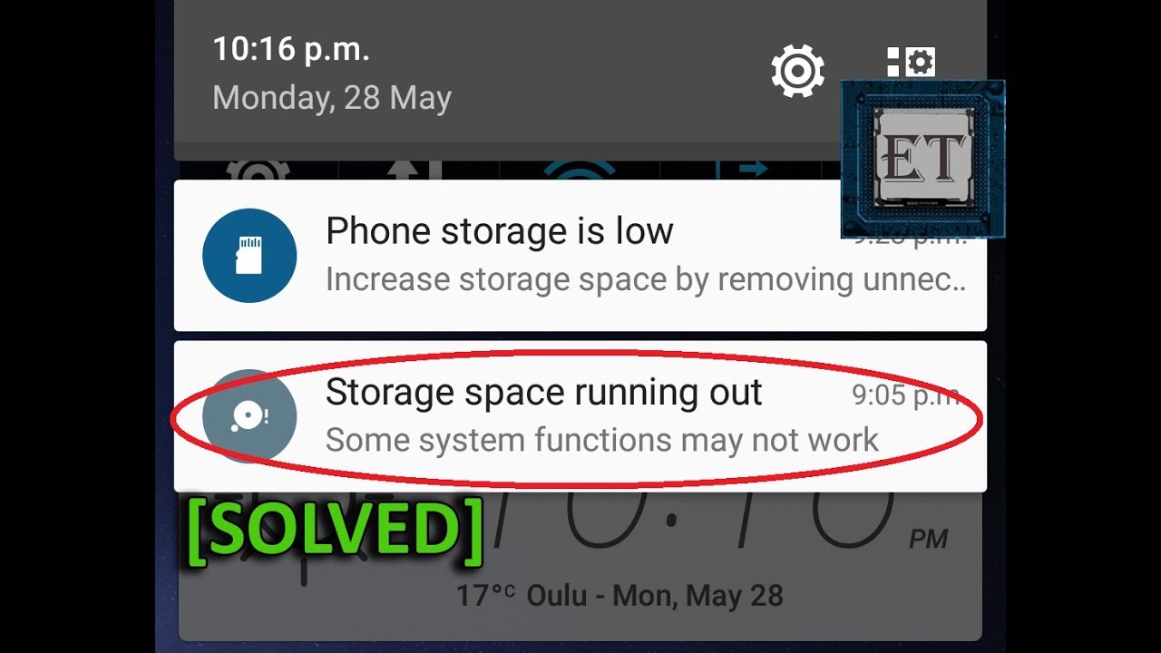 手機儲存空間不足