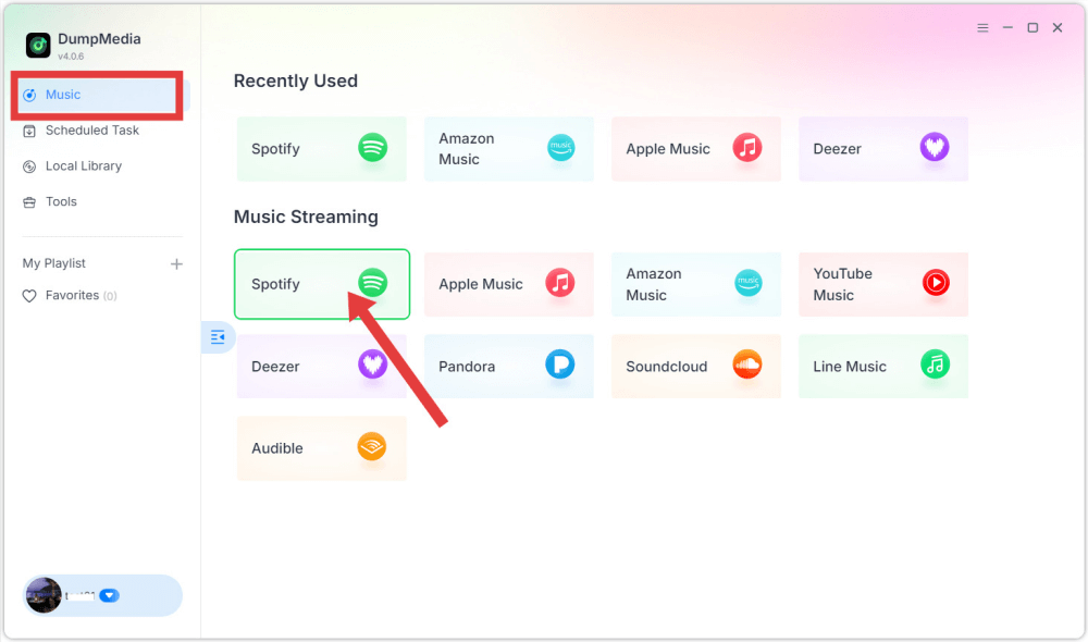 Select a Streaming Music Service